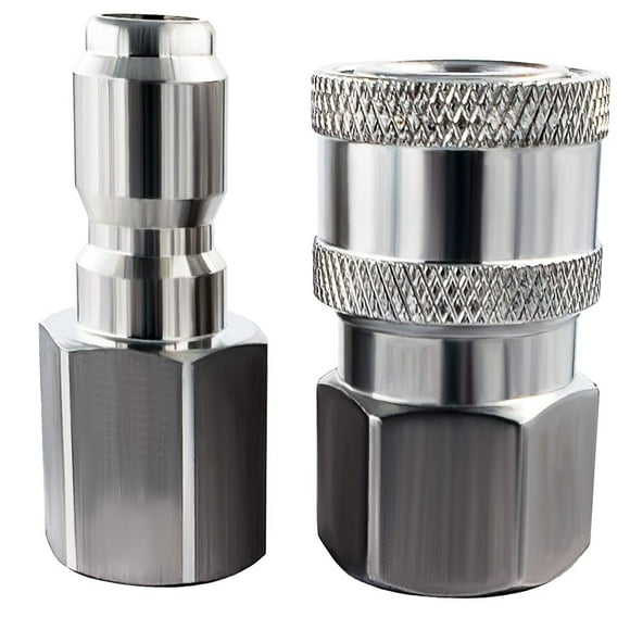 Stainless Steel Quick Connect Hose Adapter Set for 5000 PSI Pressure