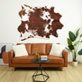 thumbnail image 4 of LYENDOS Cowhide rug 5.2 x 6.2 Feet,Cow hide rug Durable No-Slip Backing,Faux cowhide rug Thickened Elastic,for Bedroom Living Room Home Office Western Decor, 4 of 6