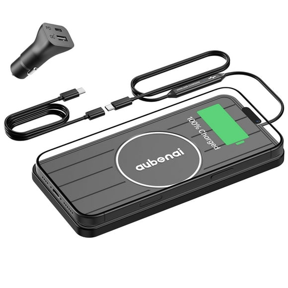 Cargador de coche inalámbrico Aubenai de 15 W con cable de 70 cm
