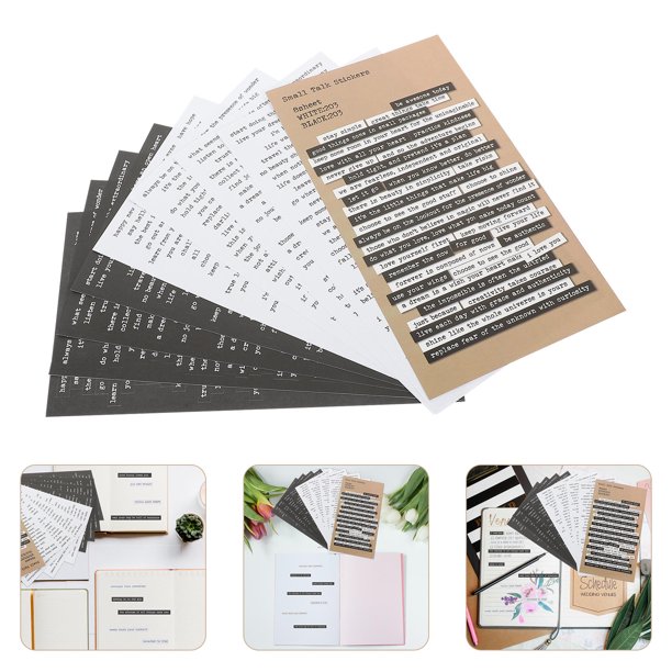 unbranded Sticker Creativo Con Motivacionales Para Scrapbooking Y Manualidades Variadas
