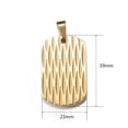 thumbnail image 3 of Hermah Dog Tag Pendant Necklace for Men 3mm Cuban Chain, 3 of 5