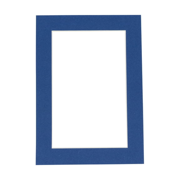 Bottle Blue 11x14 Picture Frame Mats with White Core for 8.5x11 Pictures - Fits 11x14 Frame - One Mat