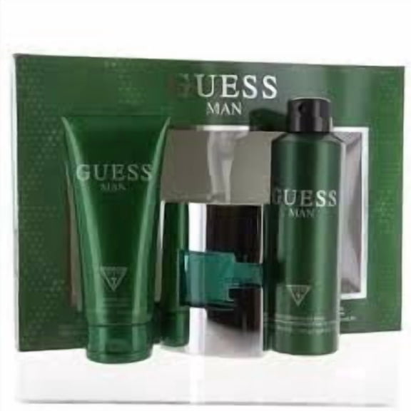 Guess 3 Piece Gift Set - 2.5 Oz Eau De Toilette, 6.7 Oz Body Spray, 6.7 Oz Shower Gel Gift Set For Men