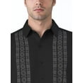 thumbnail image 4 of Cafe Luna Men's and Big Men's Abstract Print Panel Short Sleeve Woven Shirt, Size S-4XL, 4 of 7