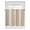 Brown, variant on Tier Curtains 45 Inches Long, Rustic Vintage Window Treatment Curtain Drapes, Farmhouse Countryside Linen Texture Window Half Privacy Curtains for Bedroom Bathroom, 42"x45", 2 Panels