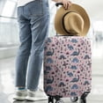 thumbnail image 2 of Pink Dinosaurs Plants Pattern Luggage Cover Fashion Suitcase Cover Baggage Covers Fit 25-28 Inch Luggage (Go Travel), 2 of 5