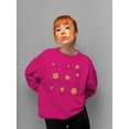 thumbnail image 2 of Celestial Zodiac Emoji - Astrology Horoscope Constellation Women's Sweatshirt, 2 of 4