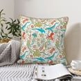 thumbnail image 4 of KLL Wild Sea Life Decorative Throw Pillow Covers Velvet Soft for Couch Sofa Bedroom Living Room Outdoor (No pillow core)- 20"x20", 4 of 5