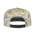 thumbnail image 4 of Haiem White Rose Classic Snapback Cap Flat Bill Hat Baseball Cap Adjustable Size Cotton Dad Hat, 4 of 9