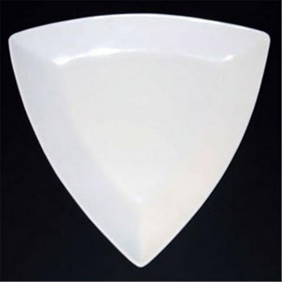 Tuxton China  12.5 in. Triangle Plate - White - 6 pcs