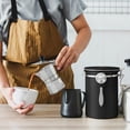 thumbnail image 3 of Stainless Steel Coffee Canister, 22oz Airtight Coffee Bean Storage Grounds Container with Date Tracker & Measuring Scoop, Espresso Airtight Canister, Kitchen Food Canister for Cereal, Sugar, Tea, 3 of 7