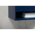 thumbnail image 5 of 40 inch single bathroom vanity in blue with backsplash, 5 of 8