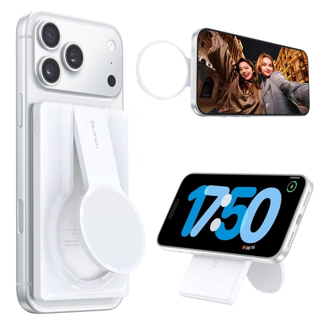 Banco de energía magnético ULiXWH L03 5000mAh con luz para selfies y soporte