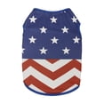 thumbnail image 2 of American Flag Inspired Dog Vest - Independence Day Celebrations, Quality Materials for a Cute and Stylish Look, Classic Blue Star, XL, 2 of 6