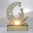 thumbnail image 3 of LED Light Decor Home Office Desktop ornament LED LED Lamp Ornament Festival Wooden Table Decoration, JM01831, 3 of 7