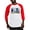 Red/White, variant on CafePress - Power Rangers Summoning The D - Cotton Baseball Jersey, 3/4 Raglan Sleeve Shirt