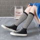 thumbnail image 5 of Fotbe Black And White Houndstooth Calcetas Divertidas Estampadas para Hombre y Mujer, Calcetas de Algodón hasta la Rodilla para Caminar, Correr, Enfermería y Embarazo, 5 of 6