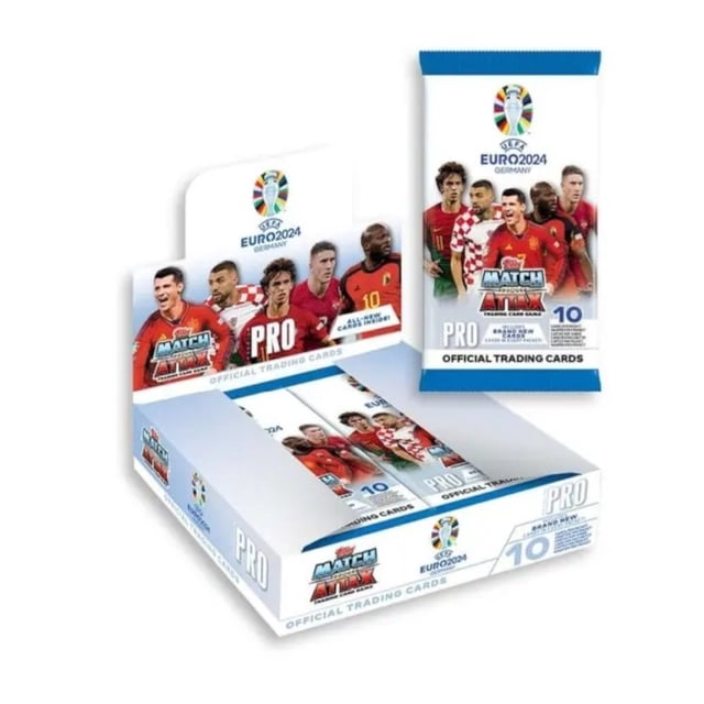 Topps Match Attix Euros 2024 Update Premium Pro Booster Box (10 Packs)