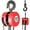 Red, variant on Manual Chain Block Hoist, 1 Ton 2200 lbs, 20 ft Lifting, Corrosion-Resistant G70 Chain