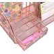 thumbnail image 3 of Metal Desk Organizer, Desk Table Stationery Storage Rack, Assemble Multifunction Cosmetic Pencil Pen Organizer (rose Gold), 3 of 5