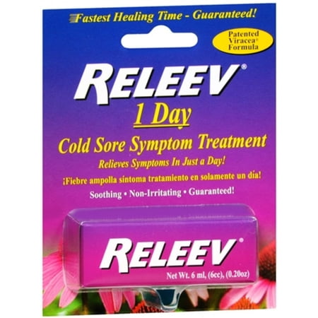 RELEEV 1 Day Cold Sore Treatment 6 mL (Pack of 3)