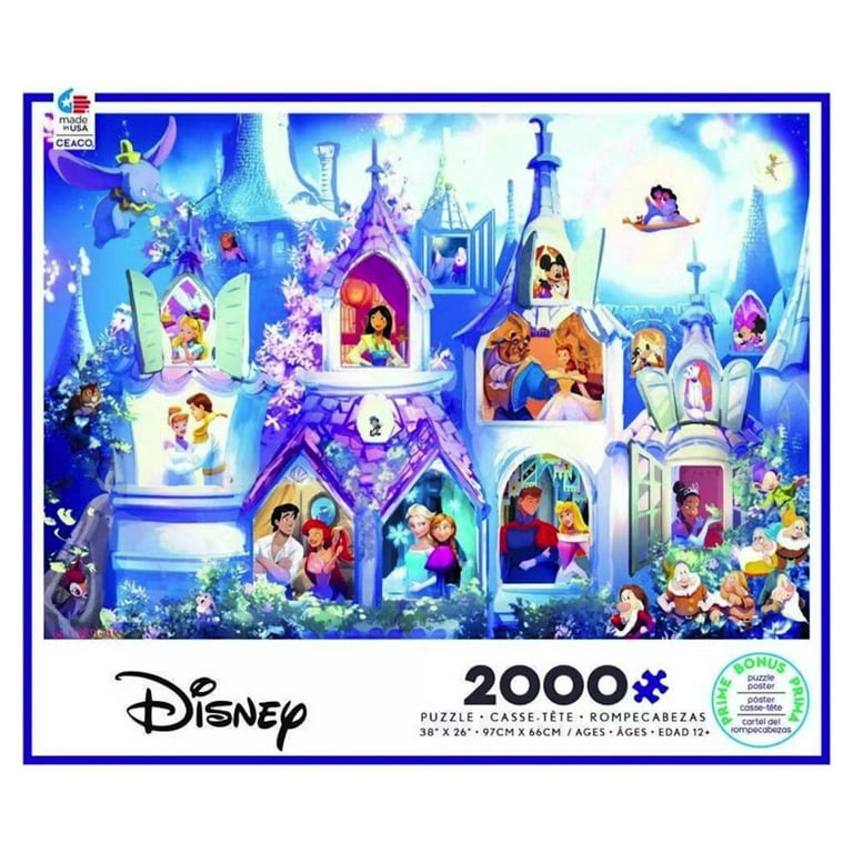Ceaco - Disney Princess Castle - 2000 Piece Jigsaw Puzzle