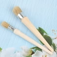 thumbnail image 3 of HLONK Ensemble de Pinceaux à Craie et Cire Manche Long Poils Naturels Pinceaux Ronds (2 Pcs), 3 of 5
