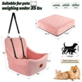 thumbnail image 2 of WOOAIDAGG Asiento de coche para perros de tamaño mediano, cama de viaje para mascotas con canal para cinturón de seguridad, asiento para perros totalmente desmontable y lavable con correas ajustables,, 2 of 5