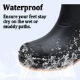 thumbnail image 3 of AUXDIQ Wellington Boots Women Mid-calf Wellies Waterproof Rain Boots Outdoor Garden Shoes, 3 of 6