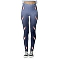 thumbnail image 3 of MKLEKYY Leggings con estampado de Pascua para mujer, leggings de ejercicio para fitness y levantamiento de pesas, pantalones de yoga, 3 of 4