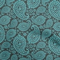 thumbnail image 1 of oneOone Velvet Gray Fabric Asian Paisley Block Sewing Material Print Fabric By The Yard 58 Inch Wide, 1 of 5