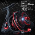 thumbnail image 2 of czcpp-Fishing reels Light Weight Saltwater Spinning Reel - 39.5 LB Carbon Fiber Drag,12+1 BB Ultra Smooth All Aluminum Inshore Reel for Saltwater or Freshwater, 2 of 4