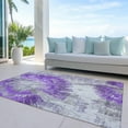 thumbnail image 6 of Addison Rugs Chantille Indoor/Outdoor Transitional Abstract Purple Washable Rectangle Rug, 5' x 7'6", 6 of 6
