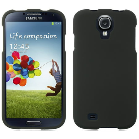NEW BLACK RUBBERIZED HARD CASE PROTECTOR COVER FOR SAMSUNG GALAXY S4 S IV (Best Phone Cover For Galaxy S4)