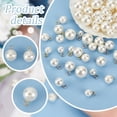 thumbnail image 4 of 80 colgantes de perlas en 4 tamaños (8, 10, 12 y 14 mm), perlas blancas redondas con anilla dorada/plateada., 4 of 6