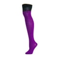 thumbnail image 3 of MeMoi Tie The Knot Over The Knee Warm Cotton Blend Socks - Womens - Female, 9-11, Magenta, 3 of 3
