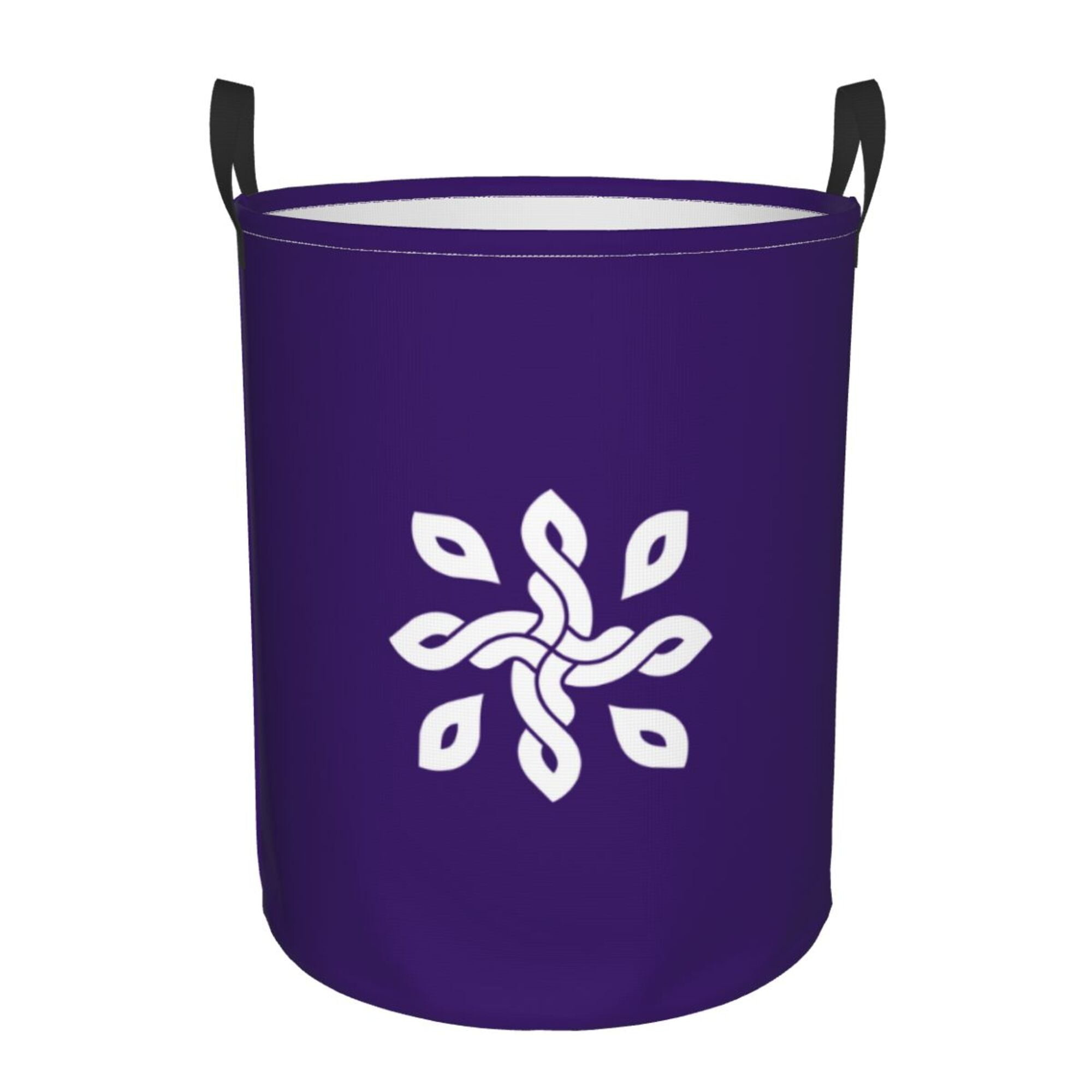 Purple Violet Plaid Laundry Basket