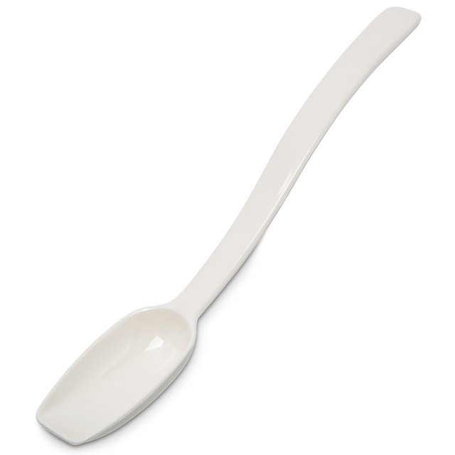 Carlisle 446002 8"L Solid Salad/Buffet Spoon w/ 1/2 oz Capacity, Plastic, White