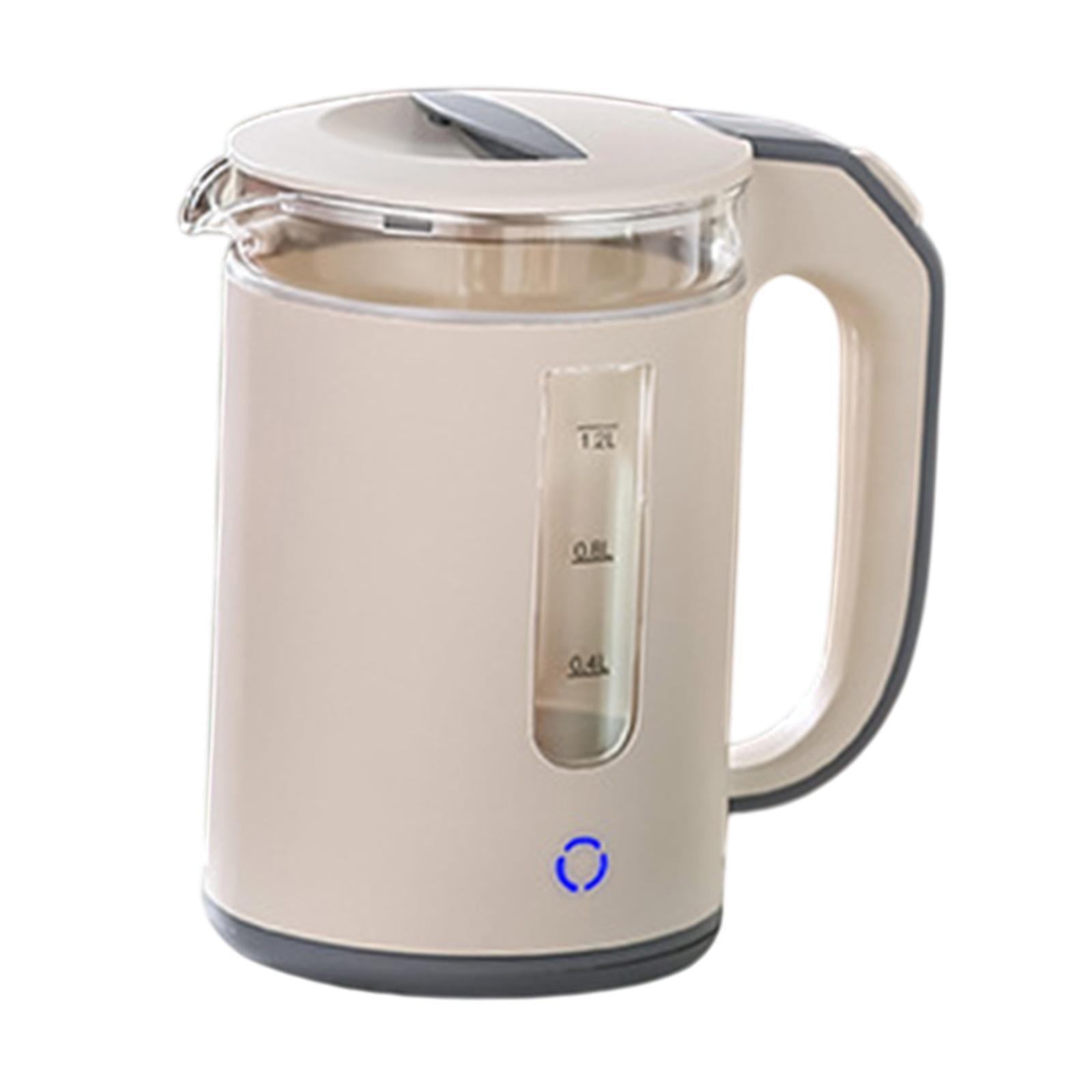 Fiocias High Borosilicate Glass Electric Kettle Hot Water Kettle for Hotel Daily Use Apricot color