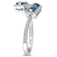 thumbnail image 3 of Everly Women's Topaz and Diamond 14k White Gold Ring, 3 of 7