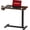 Black Walnut, variant on Small Standing Desk Pneumatic Height Adjustable Sit Stand Laptop Desk Overbed Table Computer Cart for Home Office Workstations (23.6" W x 13.8" D, White)