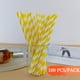 thumbnail image 1 of 100 Pajitas de Papel Desechables: Gruesas y Duraderas, Ecológicas y de Un Solo Uso para Fiestas y Restaurantes., 1 of 7