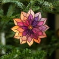 thumbnail image 5 of 6 Inch Stained Glass Suncatcher - Bohemian Flower Window Hanging Decor, Colorful Glass Pendant for Home, Garden, Gifts, Positive Energy Décor, 5 of 6
