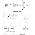 thumbnail image 3 of Juego de focos empotrables GU10, marco de montaje de 10 piezas en blanco con portalámparas de cerámica GU10, redondo, Ø 75 mm, giratorio 35°, para lámparas LED o halógenas esquí esquí Gafas de esquí, 3 of 5