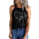 thumbnail image 3 of ABPHQTO Camiseta de tirantes ajustada con estampado en forma de corazón Black Faith para mujer, 3 of 5