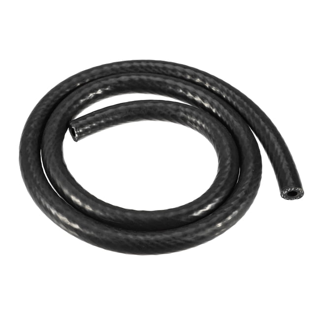 Coche Silicona Vacío Tubería Manguera LíneaNegro DI 6 mm 3,28 Pies Longitud