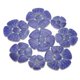 thumbnail image 1 of Uxcell 250g/0.55 lbs Azulejos de Cerámica de Flores, Piezas Manchadas a Granel de 3.5 - 6 cm, Azul Oscuro, 1 of 1