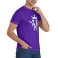 thumbnail image 5 of Moisture Wicking Men'S Basic Short Sleeve T-Shirt Purple 6x-Large, 5 of 5
