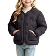 thumbnail image 3 of ATOGUTA Girl's Puffer Kids Fall Fashion Warm Long Sleeve Down Jackets with Pockets Outdoor Clothes Size 3T-13, 3 of 6