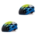 thumbnail image 4 of Eigraketly Casco de bicicleta ligero para hombres adultos Protección de seguridad y portabilidad Casco de ciclismo combinado Azul Amarillo Azul amarillo Tamaño libre 2Conjunto, 4 of 6